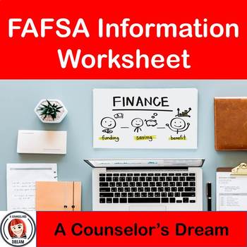 Preview of FAFSA Information Worksheet