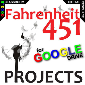 Preview of FAHRENHEIT 451 Projects - Creative, Differentiated Activity DIGITAL Bradbury