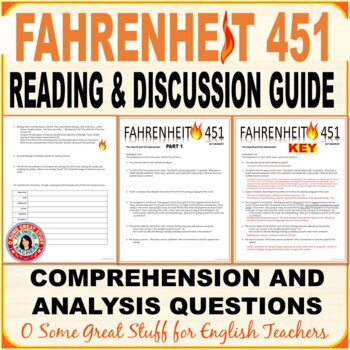 Preview of Fahrenheit 451 Reading and Discussion Questions with Detailed Answer Key