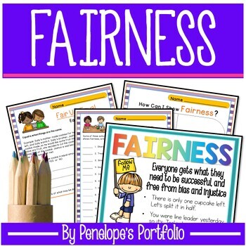 Preview of FAIRNESS Lessons and Activities - Character Education - Fair Isn’t Equal (SEL)
