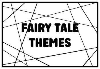 Preview of FAIRY TALE THEMES Literary Themes Coloring Pages, 1st Grade Emergency Sub Pla