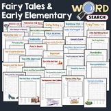 FAIRY TALES & EARLY ELEMENTARY LITERATURE Word Search Puzz