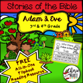 Stories of the Bible- Adam and Eve Reading Passage & Activ