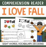 FALL AUTUMN Decodable Readers Comprehension Vocabulary Sig