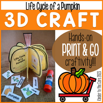 Preview of FALL/AUTUMN/HALLOWEEN - Life Cycle of a Pumpkin 3D Craftivity