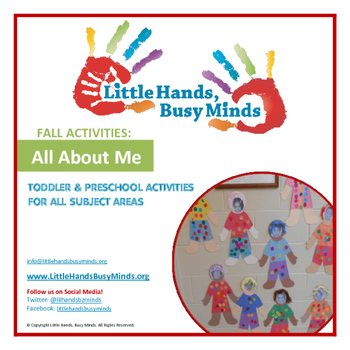 Preview of FALL Activities: FREE All About Me Weekly Thematic Unit for Toddlers & PreK