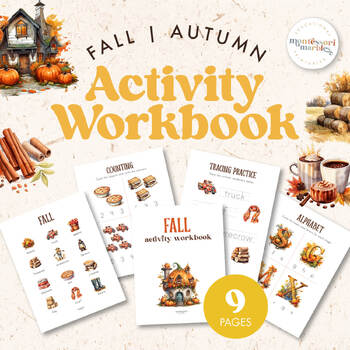 Preview of FALL Activity Workbook | Fun Printable for Preschool