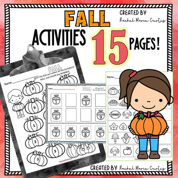 FALL Activity sheets - AUTUMN Activity pages - Fall math worksheets