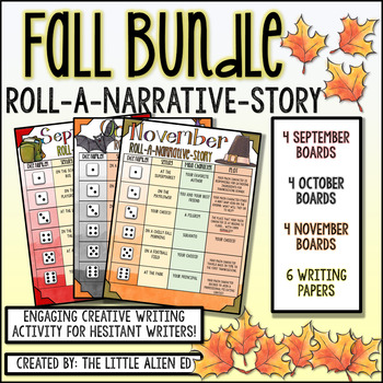 Preview of **FALL BUNDLE** Roll-A-Story Narrative Writing Activity