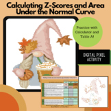 FALL - Calculating Z-Scores and Area under Normal Curve - 