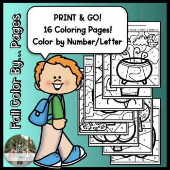 Paint by Numbers Coloring Page with Halloween Print for Kids, Teens, and  Adults