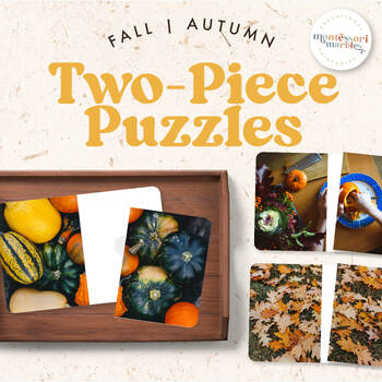 Preview of FALL Complete The Pictures | Real Pictures | Montessori Inspired Activity
