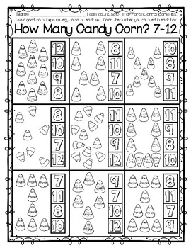 FALL Counting Sets in Different Arrangements (Array, Rectangle, Circle ...