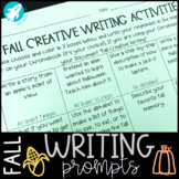 FALL Creative Writing Menu {Prompts & Activities}