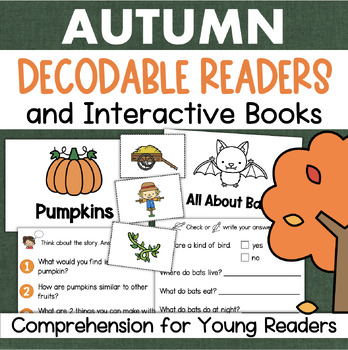 Preview of AUTUMN FALL Decodable Readers Passages with Comprehension Questions Mini Book