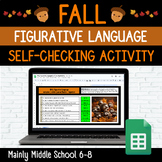 FALL FIGURATIVE LANGUAGE Google Sheets Mystery Picture