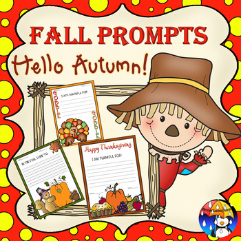 Preview of FALL FUN WRITING PROMPTS