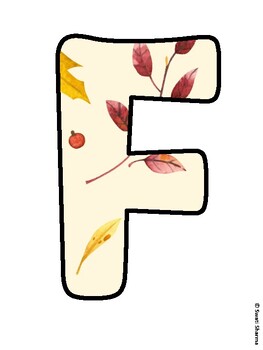 FALL IN LOVE WITH LEARNING Fall Leaves Bulletin Board Letters by Swati ...