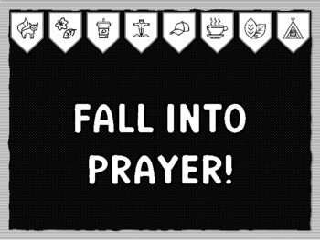 FALL INTO PRAYER! Ready to print Fall Bulletin Board Kit, Fall