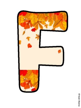 FALL IS IN THE AIR! Fall Leaves Bulletin Board Letters by Swati Sharma