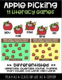 FALL LITERACY ACTIVITIES- APPLE PICKING- LETTERS, RHYMES, 
