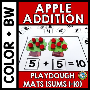 Fall Activities Kindergarten Playdough Mats Addition Center Part