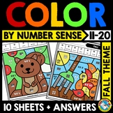 FALL MATH COLOR BY TEEN NUMBER SENSE ACTIVITY SEPTEMBER CO