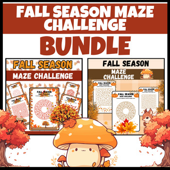 Preview of FALL MAZE CHALLENGE BUNDLE | GAMES ACTIVITY