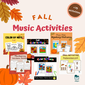 Preview of FALL MUSIC ACTIVITIES - Bundle
