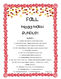 FALL Math Bundle! - Grades 1 - 3