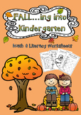 FALL Math & Literacy Worksheets (Kindergarten)