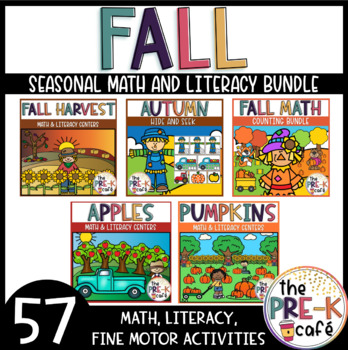 Preview of FALL Math and Literacy Bundle Phonemic Awareness | 57 ACTIVITIES