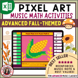 FALL Music Activities - Pixel Art Music Math