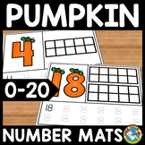 FALL PUMPKIN NUMBERS 0-20 MATS FINE MOTOR SKILLS COUNT 10 