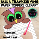 FALL  Paper Toppers Clip Art THANKSGIVING