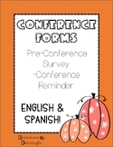 FALL Pre-Conference Forms/ Reminder (ENGLISH AND SPANISH)