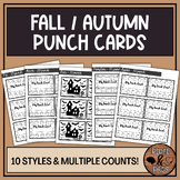 FALL Punch/Token Cards - Elementary Series