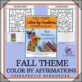 FALL SEL Color by Numbers - Mental Health Anxiety Growth M