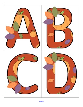 Preview of FALL Alphabet - FREE