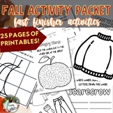 FALL THANKSGIVING NOVEMBER Packet FAST FINISHERS Fun Works