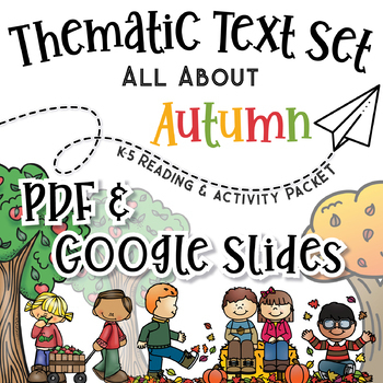 Preview of FALL THEMED K-5 Reading Comprehension and Activities Text Set Distance Learning