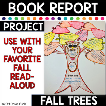 Preview of FALL TREES Book Report Activity - Story Elements