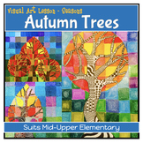 FALL TREES art project for Autumn multi lesson plan suits 