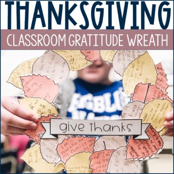 Preview of FALL, Thanksgiving Thankful Wreath Paper Craft