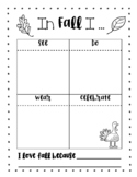 Fall Weather Sorting and Writing Activity
