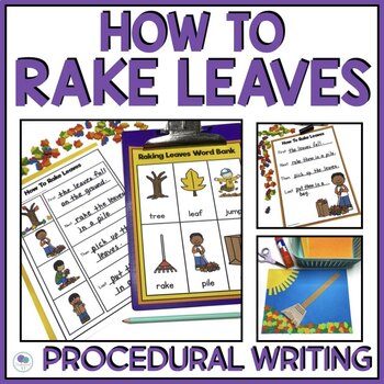Preview of Fall Writing Prompt Template | Procedural Writing Kindergarten 1st 2nd Grade