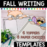 FALL Writing Paper Templates Crafts