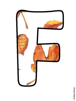 FALLING IN LOVE WITH SCHOOL! Fall Leaves Bulletin Board Letters by ...