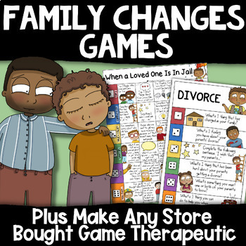Preview of FAMILY CHANGES Counseling Games: Divorce, Grief & Loss, Incarceration / Jail