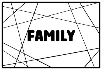 Preview of FAMILY Literary Themes Coloring Pages, 1st Grade Emergency Sub Plans